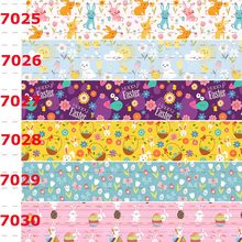 10yards -different sizes -colorful ribbon Easter days pattern ribbon printed Grosgrain ribbon 7025 2024 - buy cheap