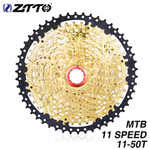 Велосипед ZTTO 11-50T SL Черное золото MTB кассеты горный велосипед части звездочки 11 Скорость Freewheel K7 для XT X1 X01 X1 2024 - купить недорого