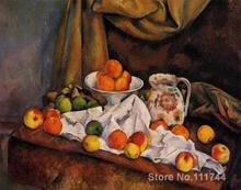 still life art impressionism Fruit Bowl Pitcher and Fruit Paul Cezanne paintings reproduction High quality Hand painted 2024 - buy cheap