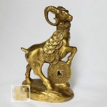 YM 309 A adornos de cobre puro Zodiaco ovejas joyería manualidades decoración Feng Shui decoración hogar Decoración dinero 2024 - compra barato