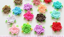 10 Uds. De cabujones de resina con hojas de color rosa, decoración para teléfono móvil, horquilla de pelo, anillos DIY D25 2024 - compra barato