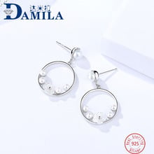 Flowers 100% 925 sterling silver earrings for women Silver 925 jewelry stud earrings shell pearl stone earing for female girls 2024 - buy cheap