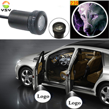 Ysy lâmpada led de porta de carro, logotipo de bem-vindo, luz de projeção fantasma de sombra 2024 - compre barato