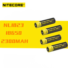 4pcs Nitecore NL1823 18650 battery 2300mAh 3.7V 8.5Wh Rechargeable Battery Li-on high quality with protect for flashlight torch 2024 - buy cheap