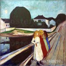 Four Girls on the Bridge Edvard Munch painting for bedroom decoration High quality 2024 - buy cheap