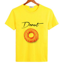 BGtomato beautiful donut printing t-shirt short sleeve summer funny shirts mens casual tops personality streetwear 2024 - buy cheap