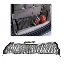 Car Styling 110 x 50cm Universal Fit Car Trunk Luggage Storage Cargo Organizer Nylon Elastic Mesh Double Net With 4 Plastic Hook 2024 - buy cheap