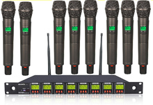 OKMIC Headheld professional UHF/PLL 8 channels ok-8 wireless microphone system multichannel Wireless system 8 Handheld mics 2024 - buy cheap