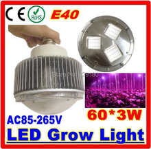 AC85-265V LED Grow Light 60*3W 180W E40 Red/Bule 4:1 Hydroponic LED Plant Grow Lights led bulb LED grow lamp 2024 - buy cheap