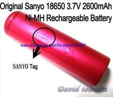 Original Sanyo 18650 3.7V 2600mAh Ni-MH Rechargeable Battery UR18650F free shipping 2022 - купить недорого