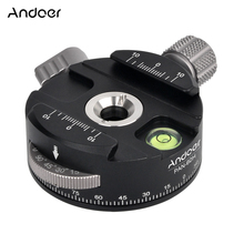Andoer PAN-60H Camera Panoramic Ball Head Tripod Head with Indexing Rotator  AS Type Clamp with  3/8" to 1/4" Screw 2024 - buy cheap