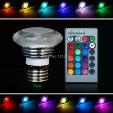 Hot Selling 4W E27 LED RGB Acrylic Bulb 16 Colorful Change 4W RGB LED Lamp for Home Party Beautification FREE SHIPPING 2024 - buy cheap