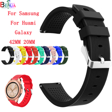 Ремешок для Samsung Gear Sport / Gear S2, классический ремешок для часов Huami Amazfit Bip Youth, 42 мм, для Huawei Watch 2 / watch 2 pro, 20 мм 2024 - купить недорого