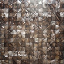 Grey color seamless natural Chinese freshwater shell mother of pearl mosaic tiles for kitchen backsplash wall tile 2024 - buy cheap