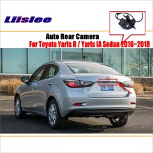 Liislee-câmera de ré com visão noturna e sensor de estacionamento para toyota yaris r/yaris ia sedan 2016 ~ 2018/com abertura na ré/câmera de estacionamento 2024 - compre barato