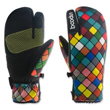 Boodun-guantes de esquí impermeables para mujer y adolescente, manoplas antideslizantes a prueba de viento para Snowboard, guantes de esquí para niños y niñas 2024 - compra barato