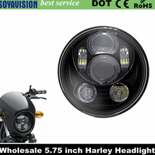 5-3/4 дюймовый светодиодный прожектор с белым DRL для Harley Street 500 XG750 Iron XL883 Sportster 72 1200 5,75 "круглая фара 2024 - купить недорого