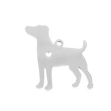 Simsimsimi pingente de cachorro de aço inoxidável, etiqueta para espelho impresso de cachorro, cachorro de estimação husky malamute, 10 peças 2024 - compre barato