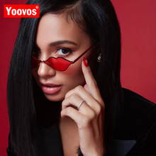 Yoovos 2019 Vintage Lips Sunglasses Women Mirror Metal Sun Glasses Female Classic Brand Designer Eyewear Fashion Oculos De Sol 2024 - buy cheap