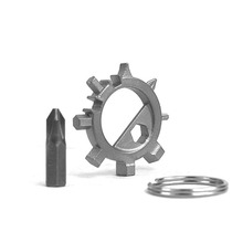 1PC EDC Multi-tool 12 in 1 Stainless Steel Screwdriver Bottle Opener Wrench Bike Repair Tool Portable Keychain Key Pendant 2024 - buy cheap