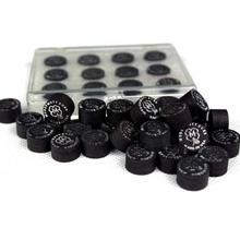 High Quality 10 Pieces/lot M Type Black Pool Cue Tips 14mm Billiard Accessories Biljart Cue Tips China 2024 - buy cheap