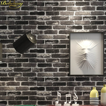 beibehang Chinese style stone brick pattern  waterproof pvc wallpaper wall papel de parede para quarto 3D wallpaper for walls 2024 - buy cheap