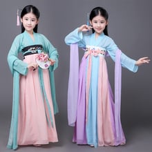 children chinese traditional hanfu dress girls kid ancient chinese hanfu dress costume woman tang clothing for girl Costumes 2024 - buy cheap