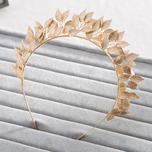 Vintage Handmade Gold Leaf Hairband For Women tiara Wedding Headdress Hair Accessories Bridal Forehead Hair Jewelry headpiece 2024 - buy cheap