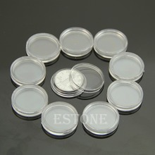 10 шт., пластиковые круглые Чехлы для монет 2024 - купить недорого