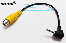 NCHTEK 2,5 мм штекер RCA Женский av-адаптер кабель, 2,5 мм штекер RCA Женский Для GPS видео входа/Бесплатная доставка/25 шт 2024 - купить недорого