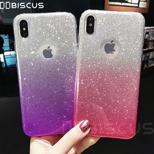 Bling Gradient Silicone Case For iPhone 6 6S 7 8 Plus Case Soft TPU Capa For iPhone X XR XS 11 Pro Max SE 5 5S 13 12 Mini Cover 2024 - buy cheap