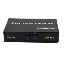 2 Port HD VGA SVGA Sharing Switch Box For LCD PC TV Monitor Video 2 In 1 Out for PC Laptop 2024 - buy cheap