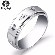 Jiayiqi (Jiayiqi) Высокое Качество Cubic Циркон Сердце Кольцо Серебряное Кольцо Ювелирные Изделия для Женщин Свадьба Невесты Кольца 2024 - купить недорого