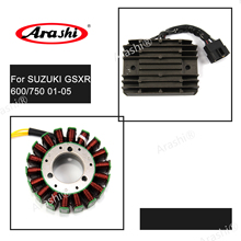 Arashi Motorcycle Engine Stator Coil Voltage Rectifier Regulator For SUZUKI GSXR GSX-R 600 750 2001-2005 GSX600R GSX750R 2004 2024 - buy cheap