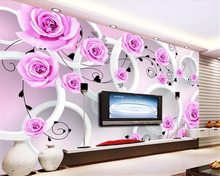 beibehang Custom Wallpaper Living Room Bedroom 3d Wallpaper Rose vine 3D TV Background Wall 3d wallpaper mural papel de parede 2024 - buy cheap