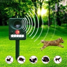 Pokich Solar Powered Ultrasonic Animal Pest Repeller Flying Bird Decoy Insect Pest Control For Scarecrow Yard Garden Supplies 2024 - buy cheap