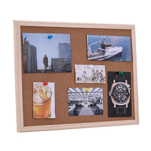 Cork Wood Message Board DIY Photo Board Wall Decoration Push Pin Hanging Board Wood Frame Single Soft Wood Wall Board String 2024 - buy cheap