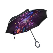 Paraguas inverso para mujer, sombrilla plegable de doble capa, soporte de mano invertido, a prueba de lluvia y viento 2024 - compra barato