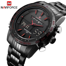 NAVIFORCE Luxury Brand Men Military Sport Watches Men's Digital Quartz Clock Full Steel Waterproof Wrist Watch relogio masculino 2024 - buy cheap