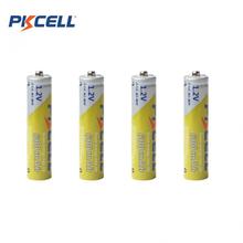 4 шт./лот Pkcell 1,2 V AAA Ni-MH 600mAh перезаряжаемые батареи высокой емкости набор батарей с 1000 циклом 2024 - купить недорого
