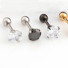 Bluelans Men Women Rhinestone Cartilage Tragus Bar Helix Upper Ear Earring Stud Jewelry 2024 - buy cheap