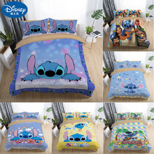 Disney Stitch  Bedding Sets Twin Full Queen King Cartoon Quilt Cover Pillowcase Sheet  Bed  Duvet Cover Set for Children Adult 2024 - buy cheap