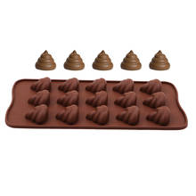 15 Holes Shit Shape Silicone Chocolate Mold DIY Cake Candy Jely Pudding Fondant Cookie Baking Decorating Tools Bakeware 996090 2024 - buy cheap