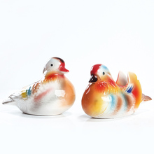 Modern DecorationCeramic Mandarin Duck Home Furnishing Chinese Ancient Ceramic Crafts Creative Wedding Gifts Couple 2024 - buy cheap