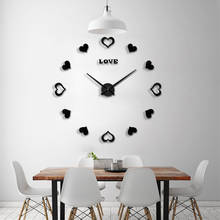 Muhsein New Large Wall Clock Sticker Decorative Wall Clocks Modem Design Wedding Decoration Home  Wall Watch Free Shipping 2024 - buy cheap