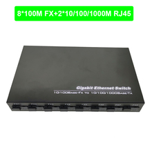 8F2G Big Board Industrial Grade Fast Ethernet Fiber Switch 8*155M Fiber Port 2*10/100/1000M uplink RJ45 with 5V3A 2024 - buy cheap