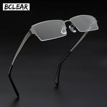 BCELAR Optical Titanium Glasses Frame Men Retro Clear Myopia Prescription Eyewear Square Designer Eyeglasses Frame Businessmen 2024 - buy cheap