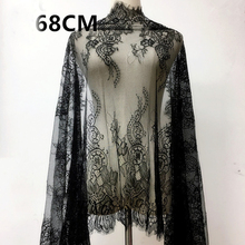 3 metros/lote de tela de encaje, 68cm, artesanal, decorativa, de alta calidad, suave, para vestido de novia 2024 - compra barato