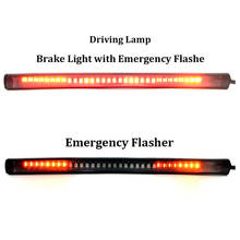 Flexible 32LED Motorcycle Light Strip Tail Brake Stop Turn Signal Light License Plate Lamp Red and Amber Led For Universal 2024 - buy cheap