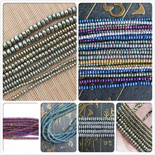 Faceted Plated Hematite Rondelle Beads 15inch per strand,Many color ,We provide mixed wholesale for all items ! 2024 - buy cheap